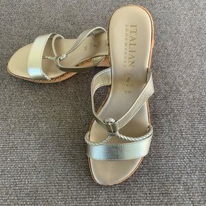 Italian Shoemakers Women's Silver Sandals